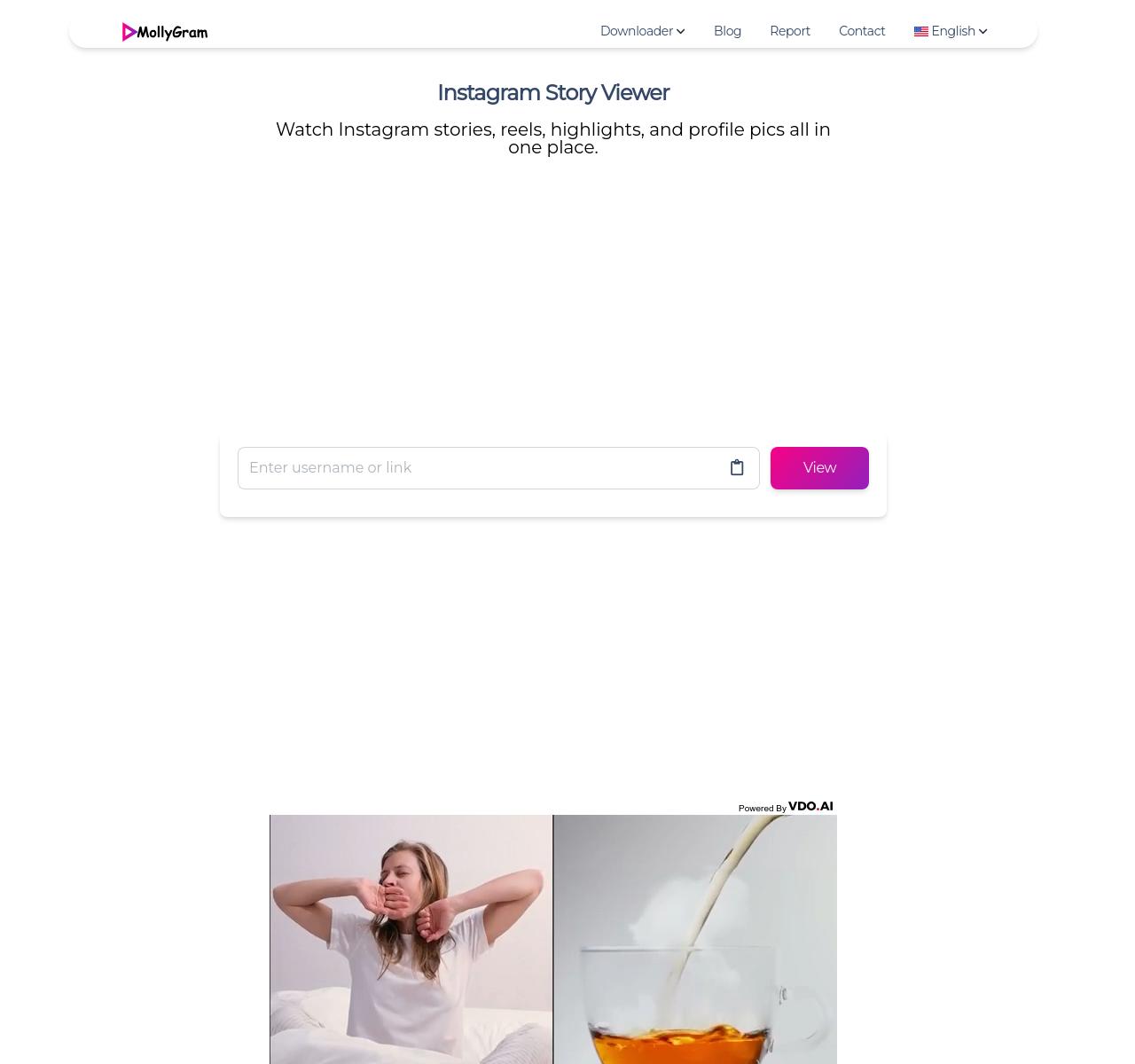 Mollygram: Free Anonymous Instagram Viewer & Downloader