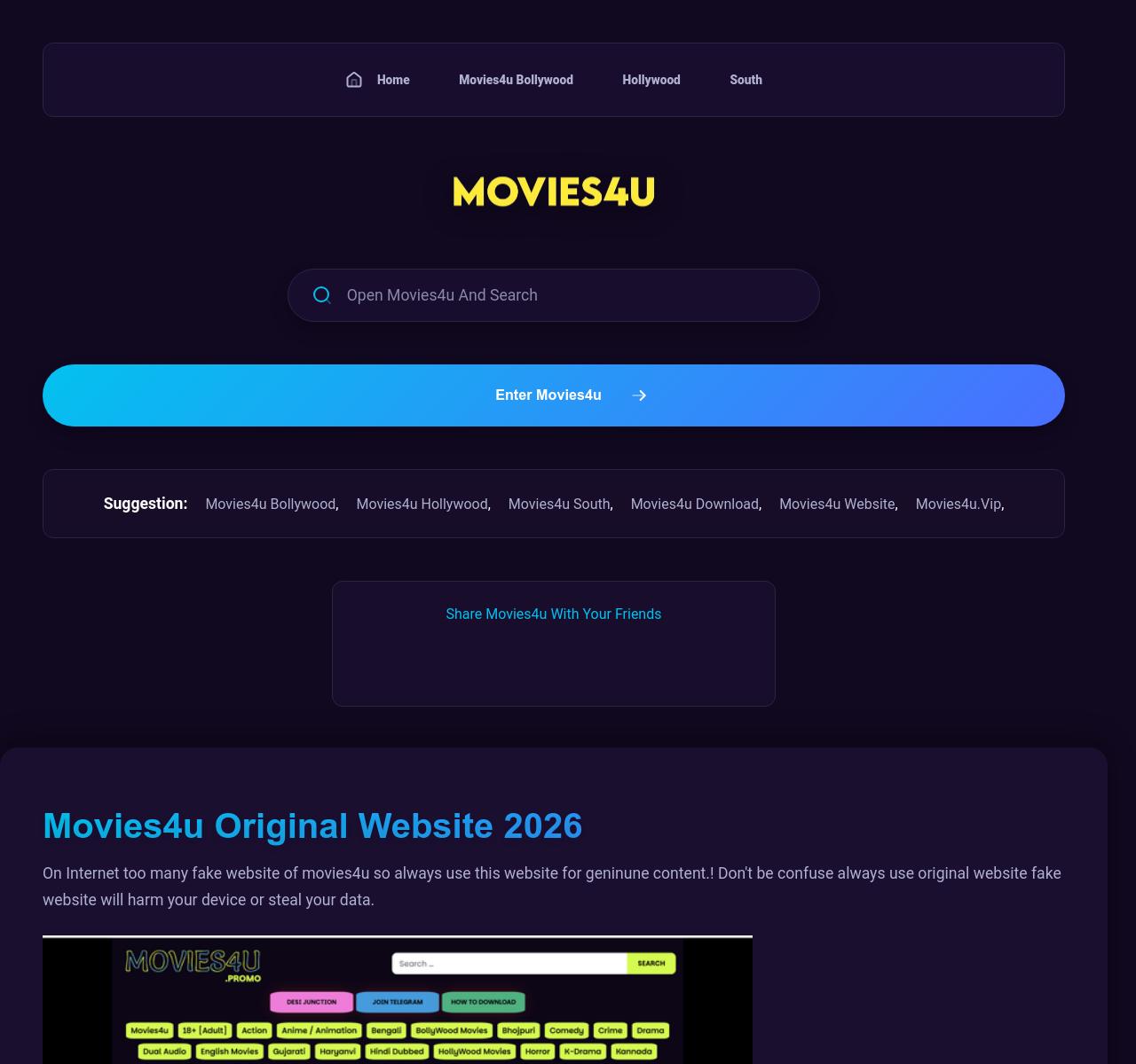 Movies4u screenshot 1