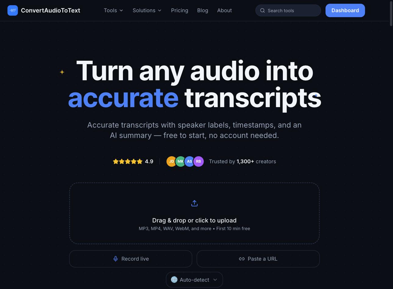 ConvertAudioToText logo