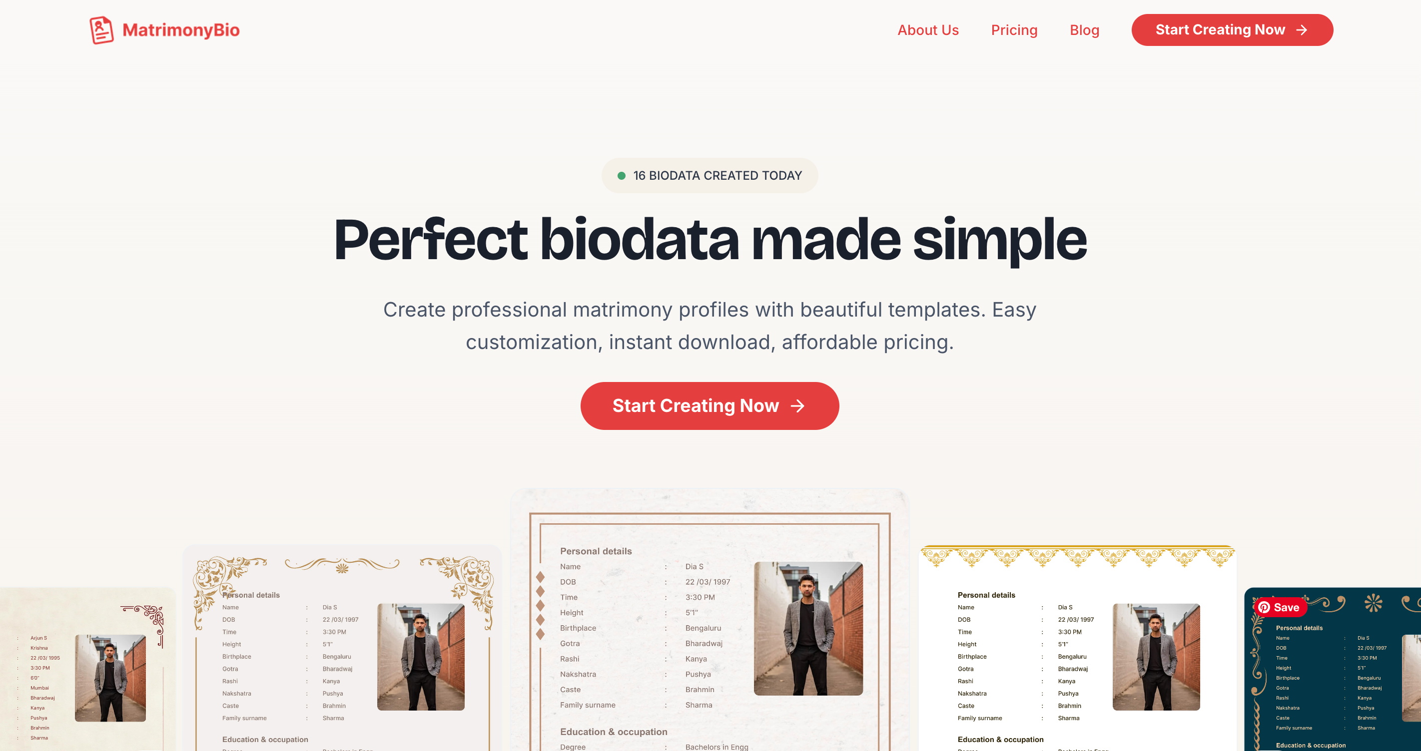 MatrimonyBio screenshot 1