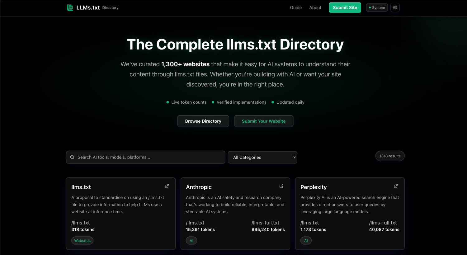 llmtxt.app screenshot 1