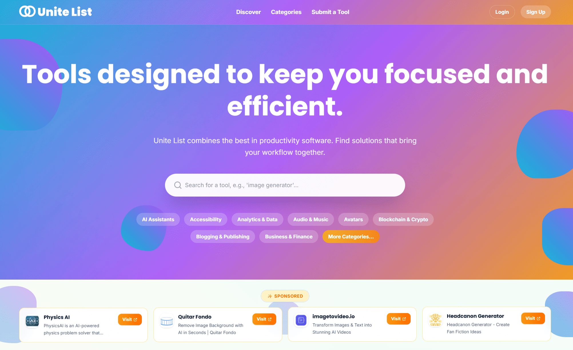 Unite List screenshot 1