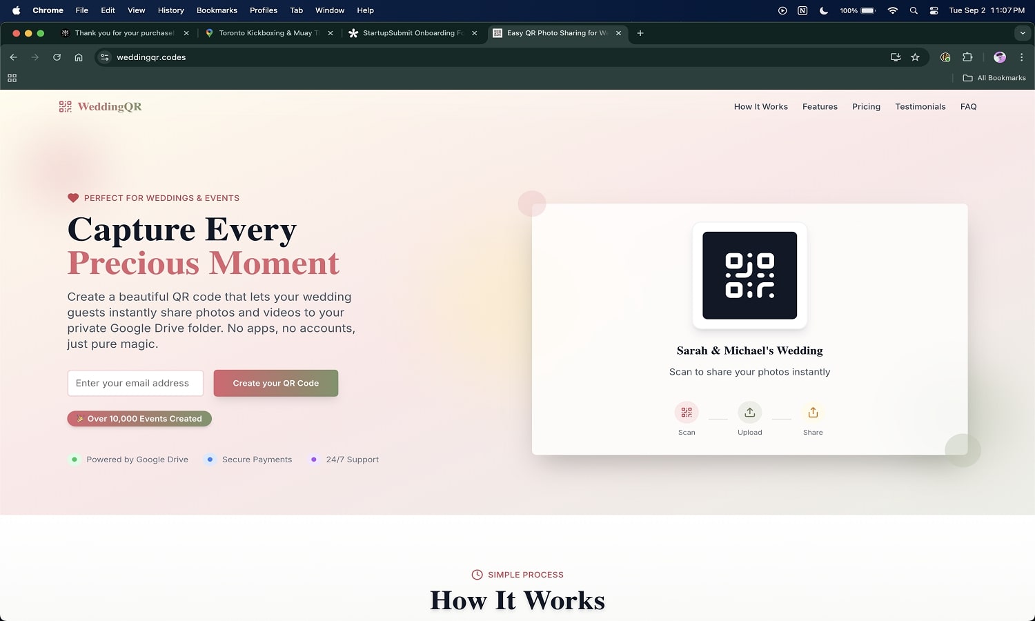 WeddingQR screenshot 1