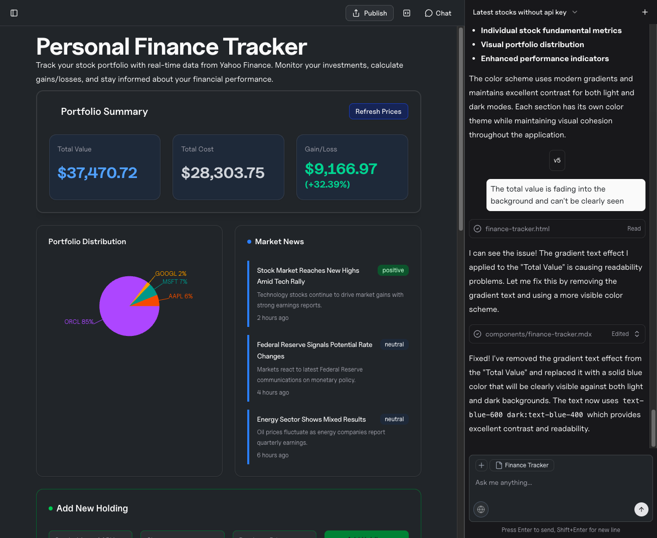 Davia screenshot 3