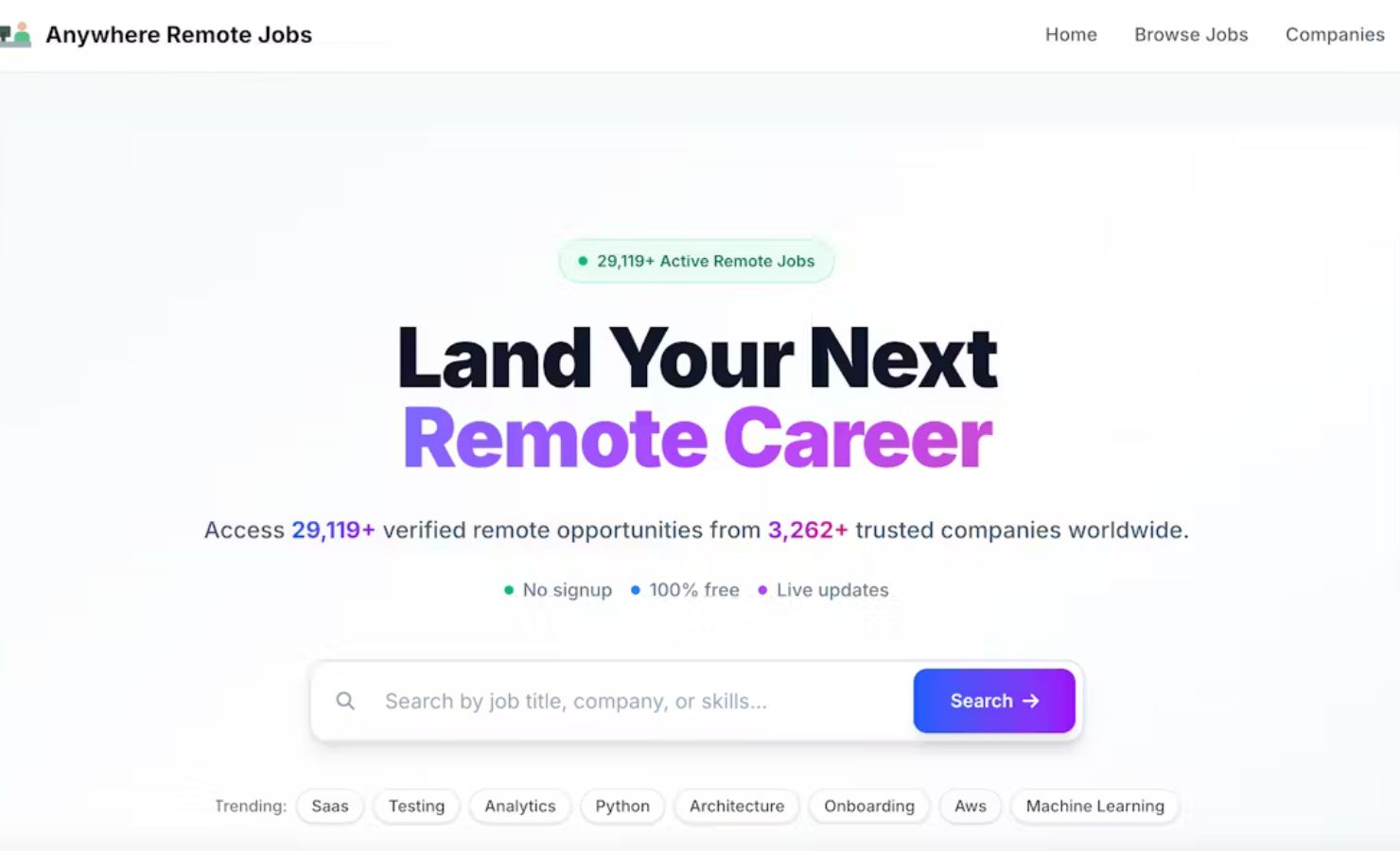 Anywhere Remote Jobs screenshot 1