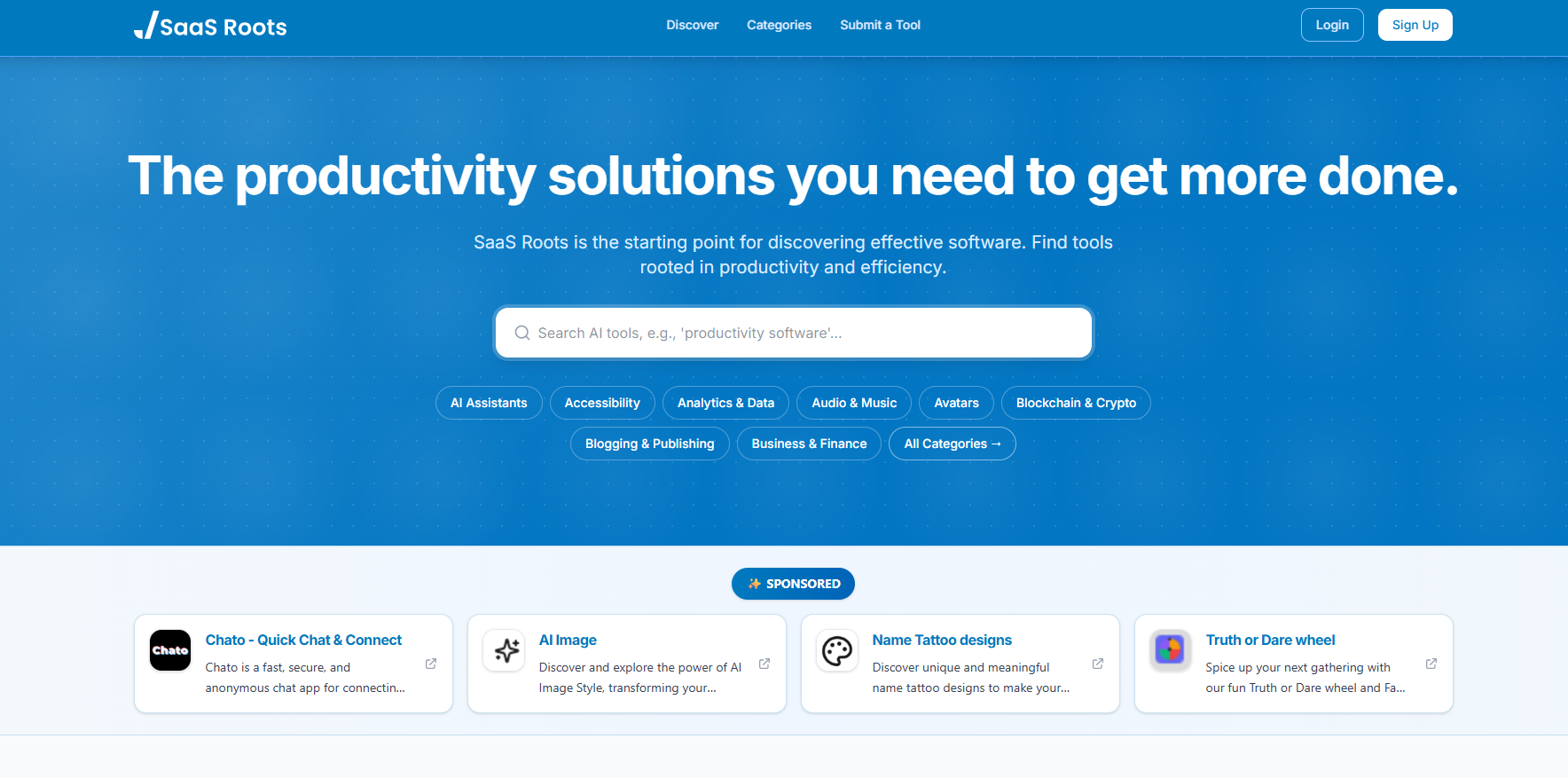 SaaS Roots screenshot 1