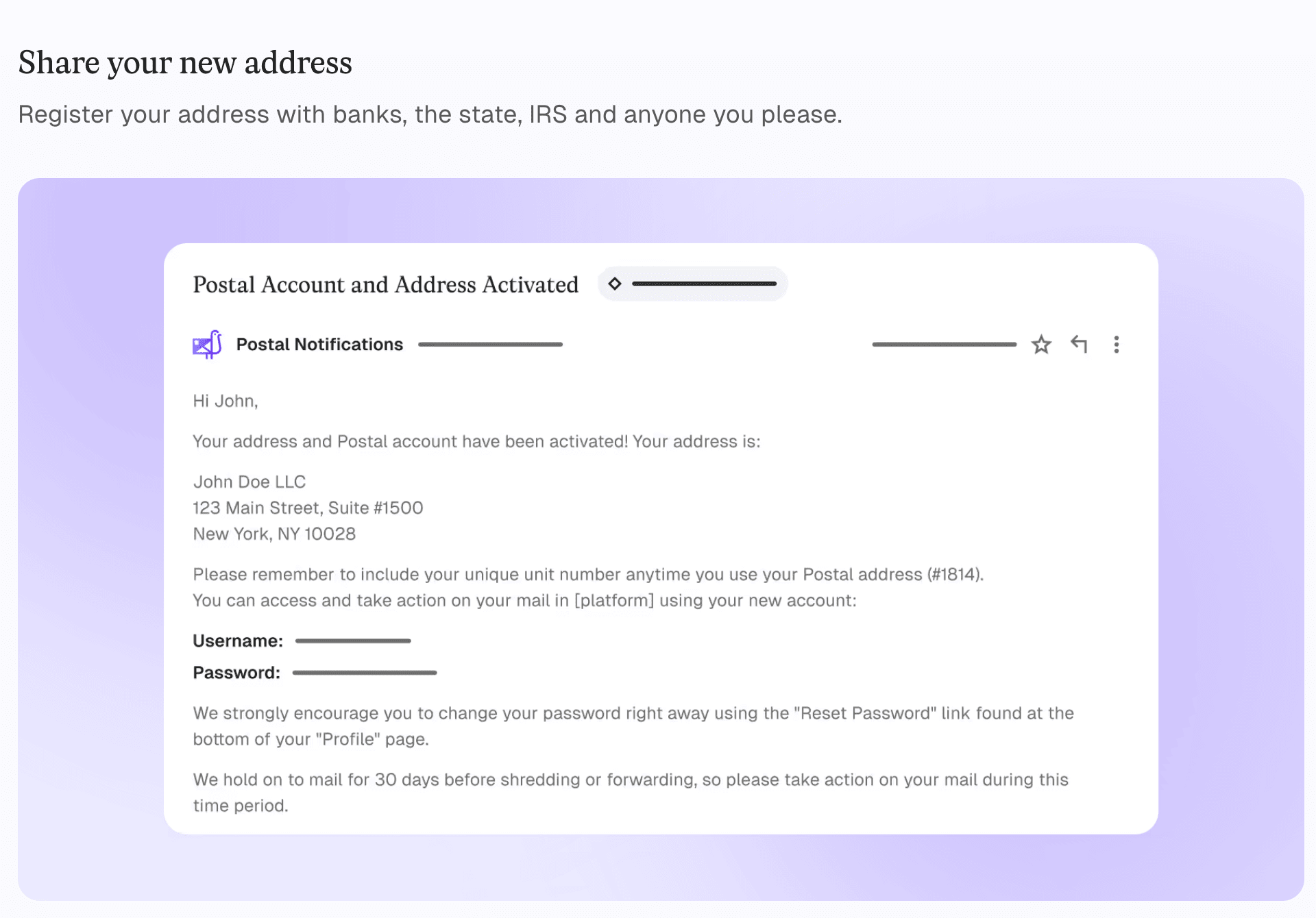 Postal screenshot 2