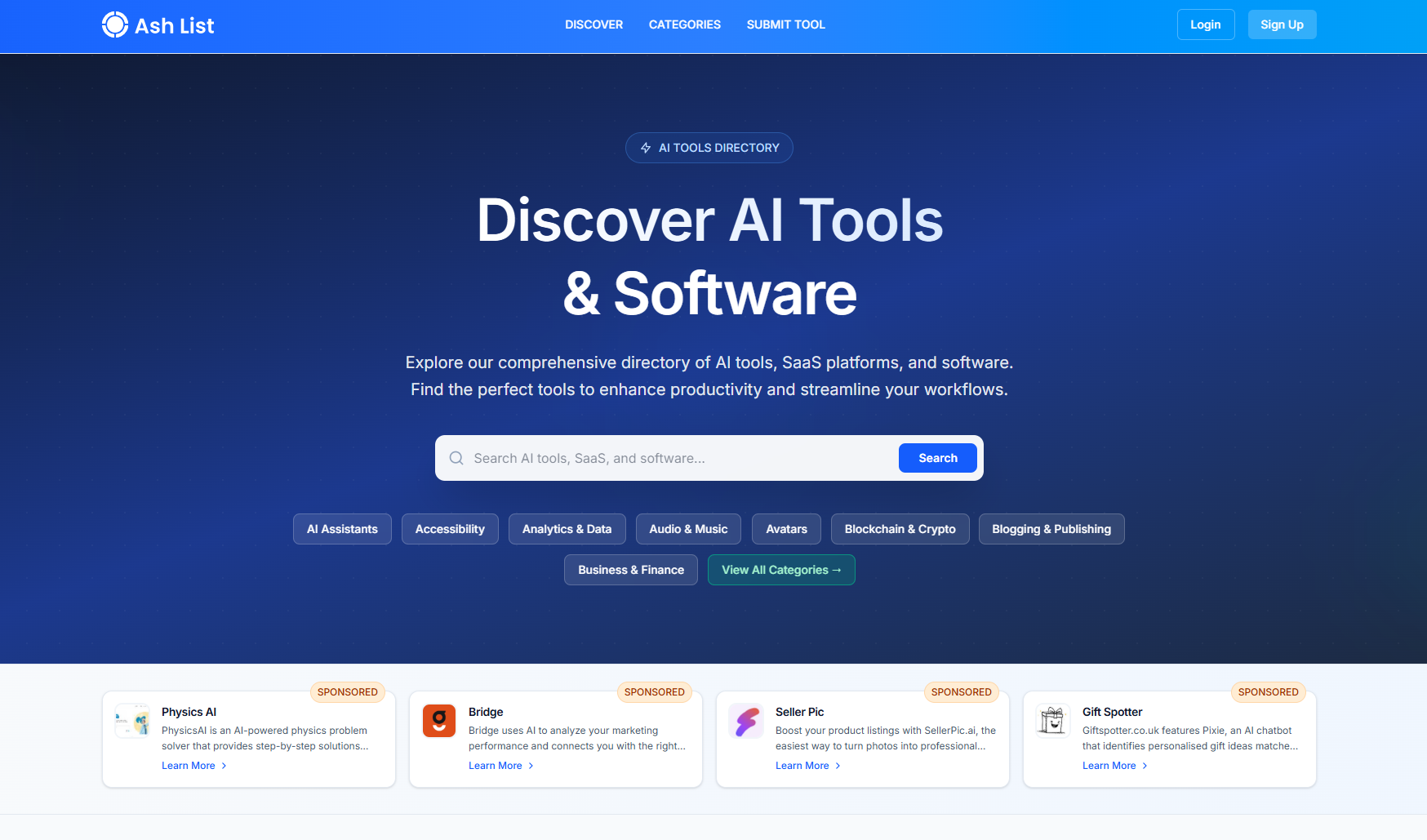 Ash list screenshot 1