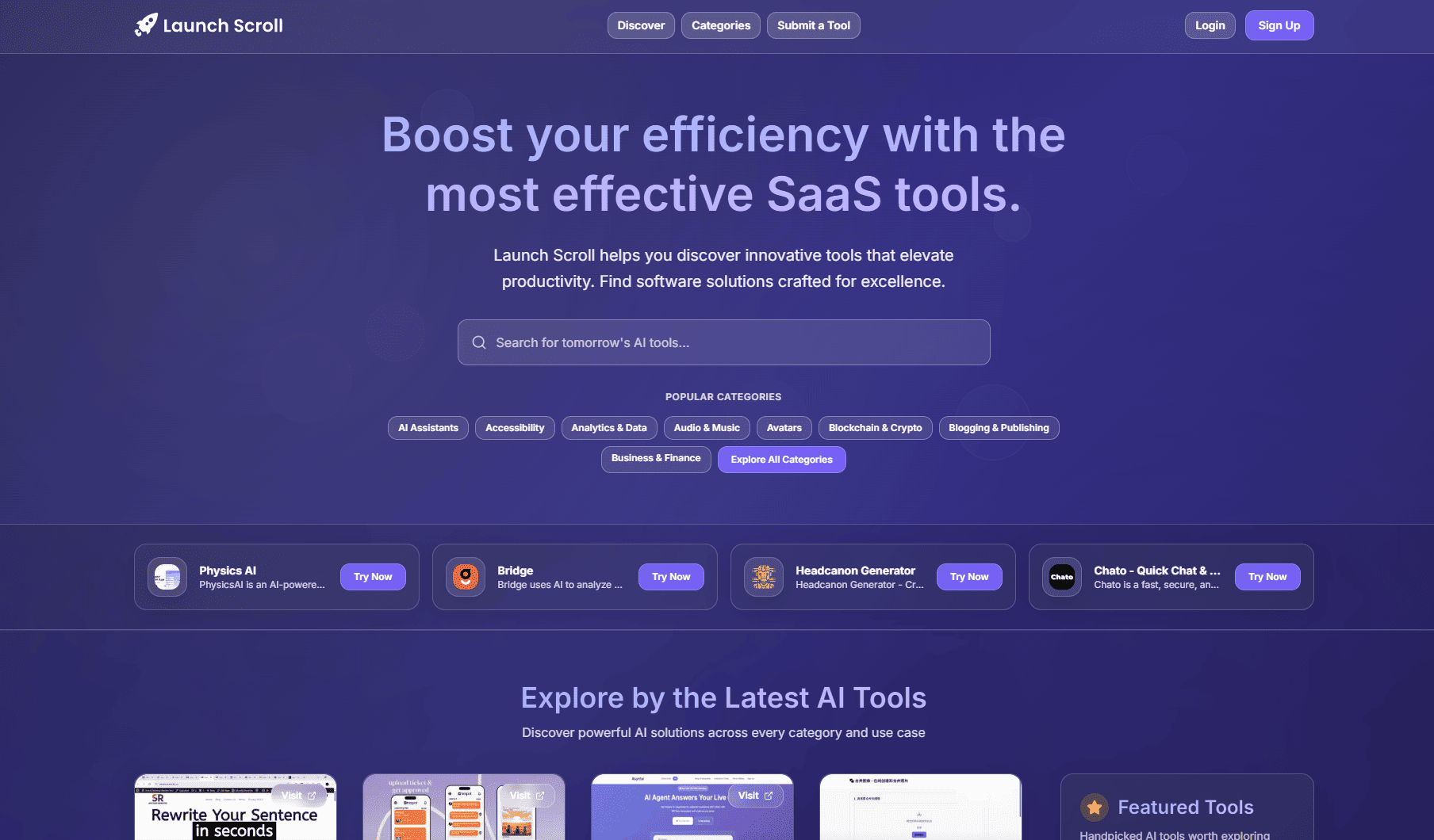 Launch Scroll screenshot 1