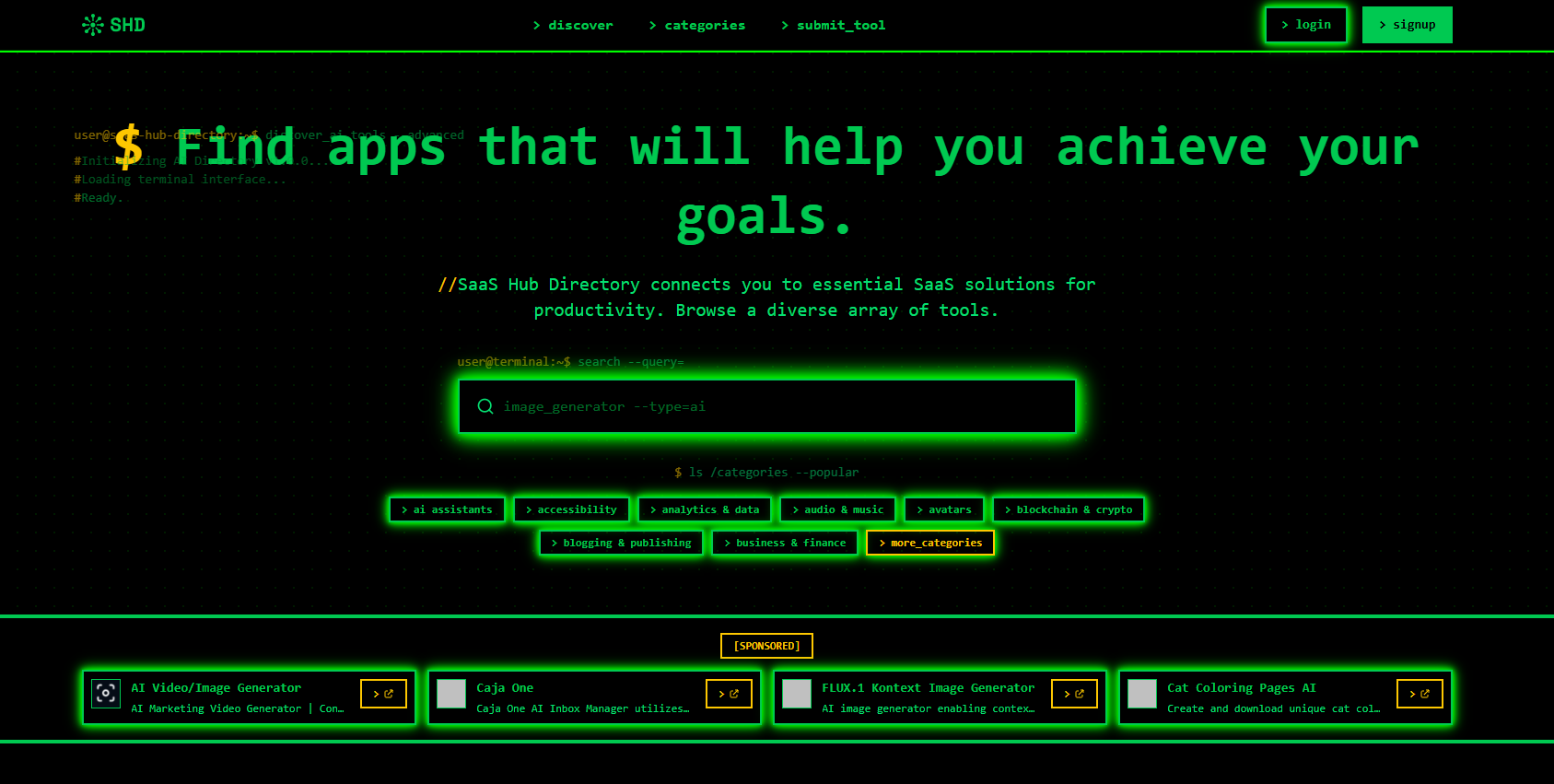 SaaS Hub Directory screenshot 1