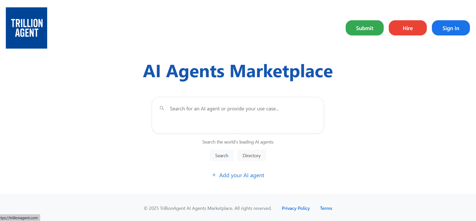 AI Agents Marketplace screenshot 1