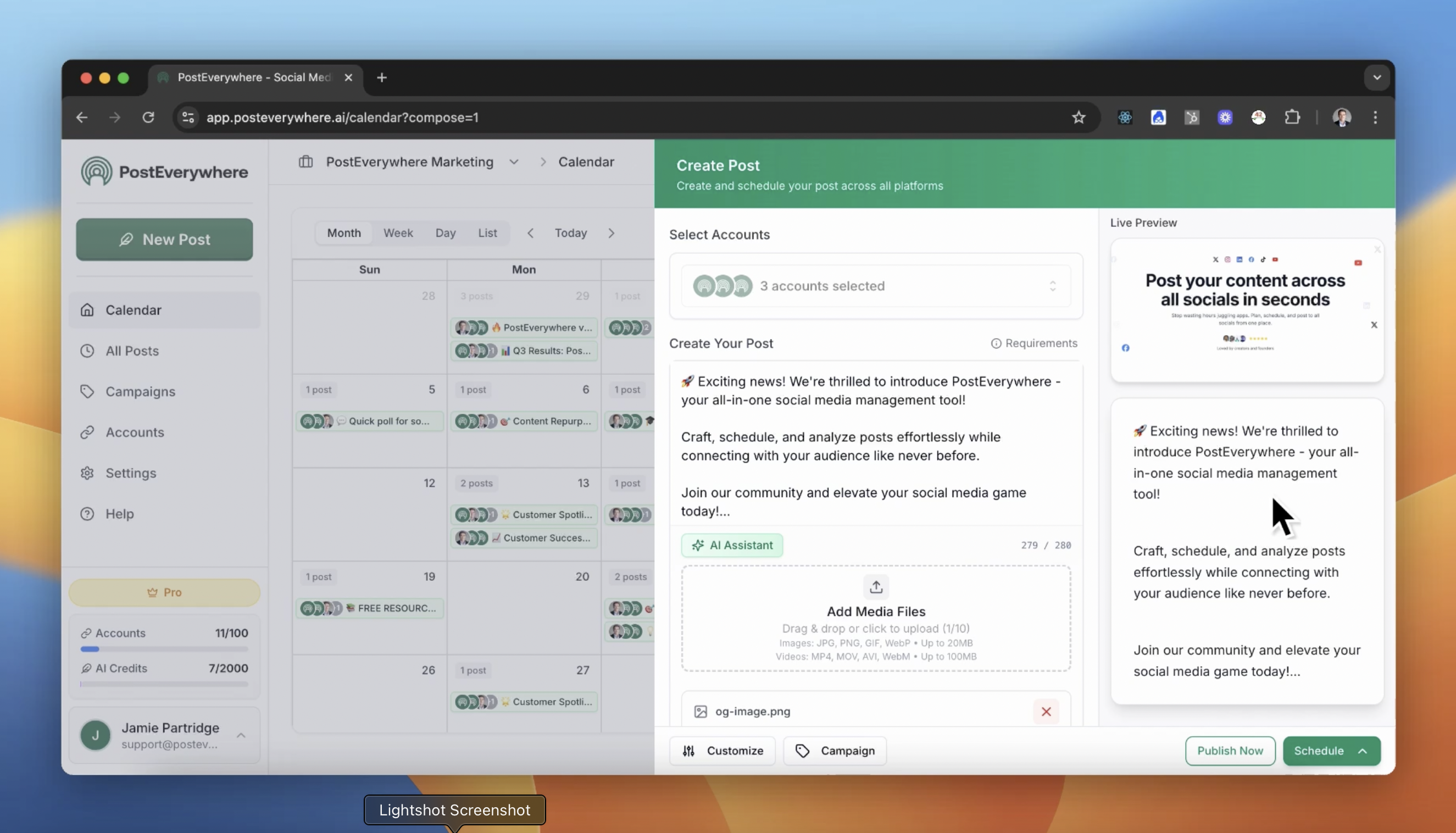 PostEverywhere.ai screenshot 1