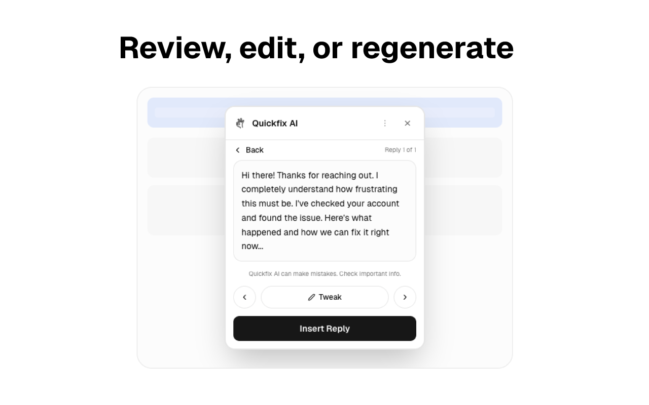 Quickfix AI screenshot 3