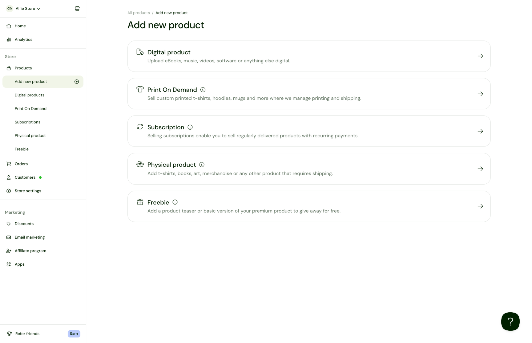 Sellfy screenshot 3