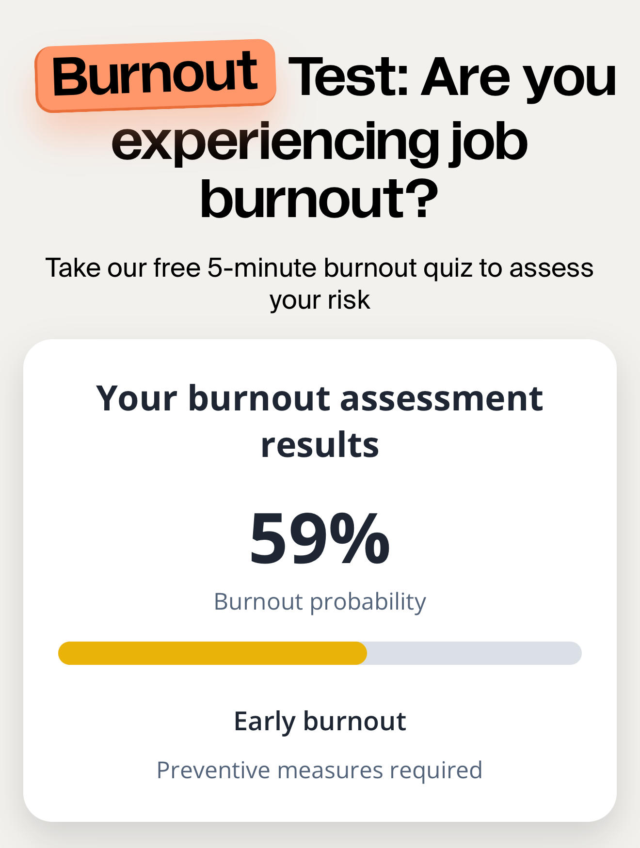 TripleTen Burnout Test screenshot 2