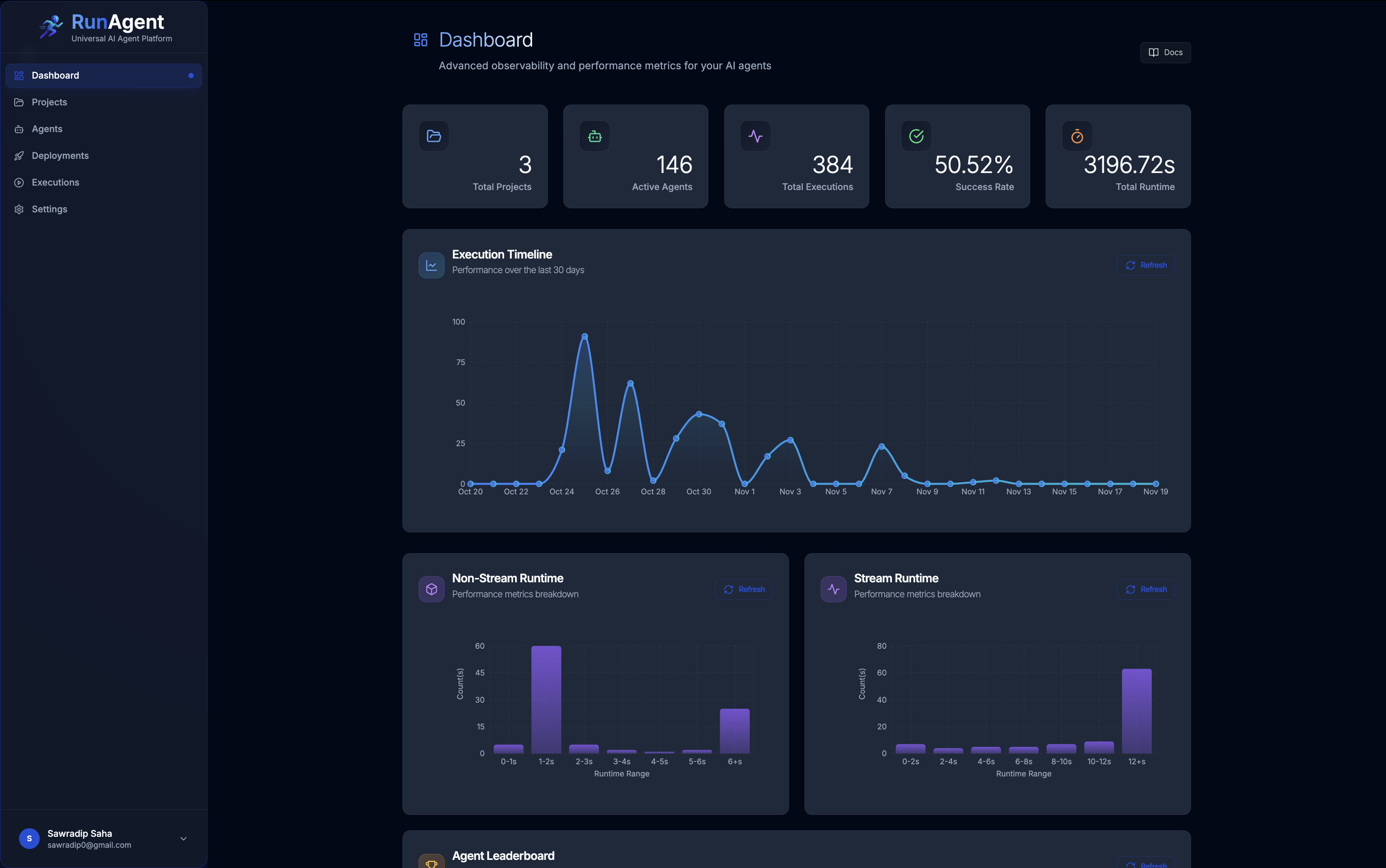 RunAgent screenshot 3