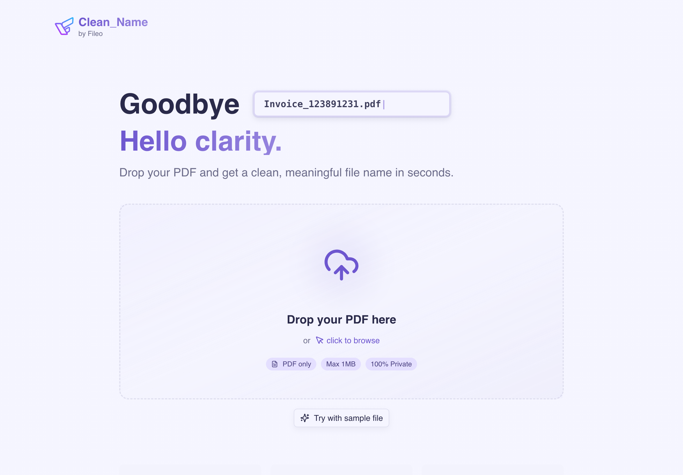 Clean_Name screenshot 2
