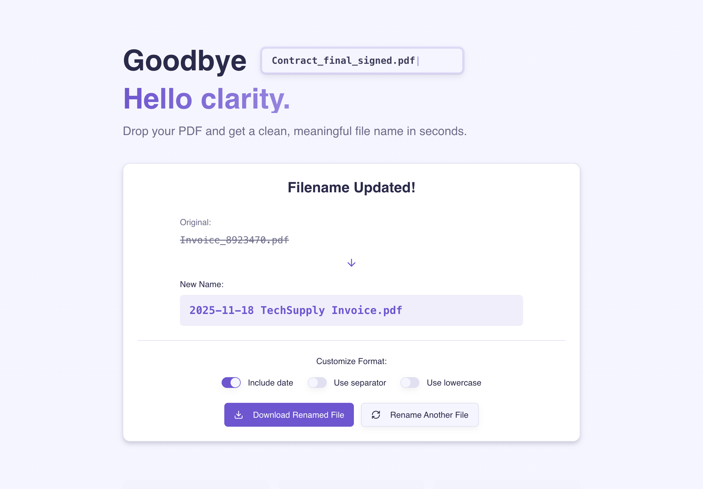 Clean_Name screenshot 3