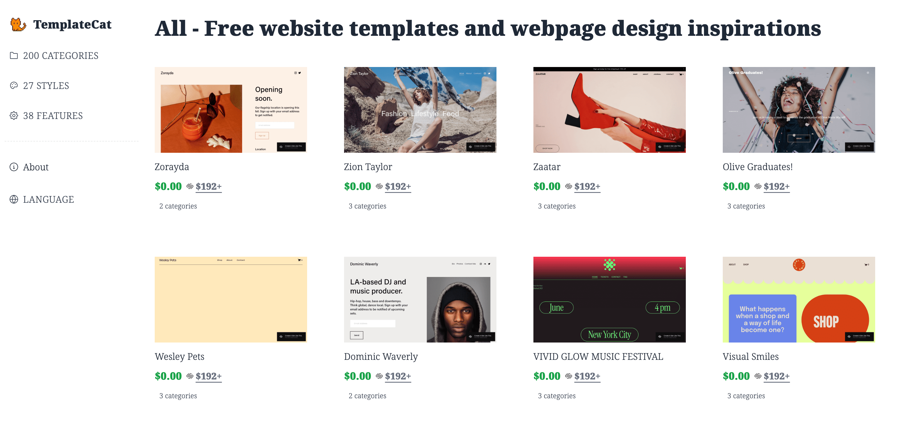 TemplateCat screenshot 1