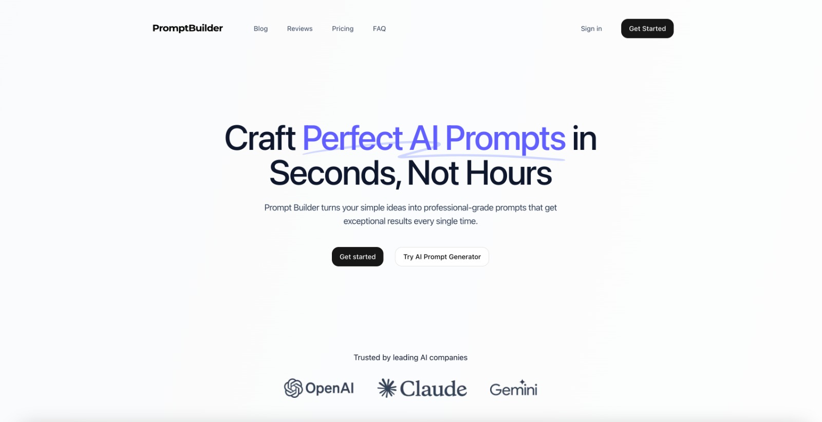 PromptBuilder screenshot 1
