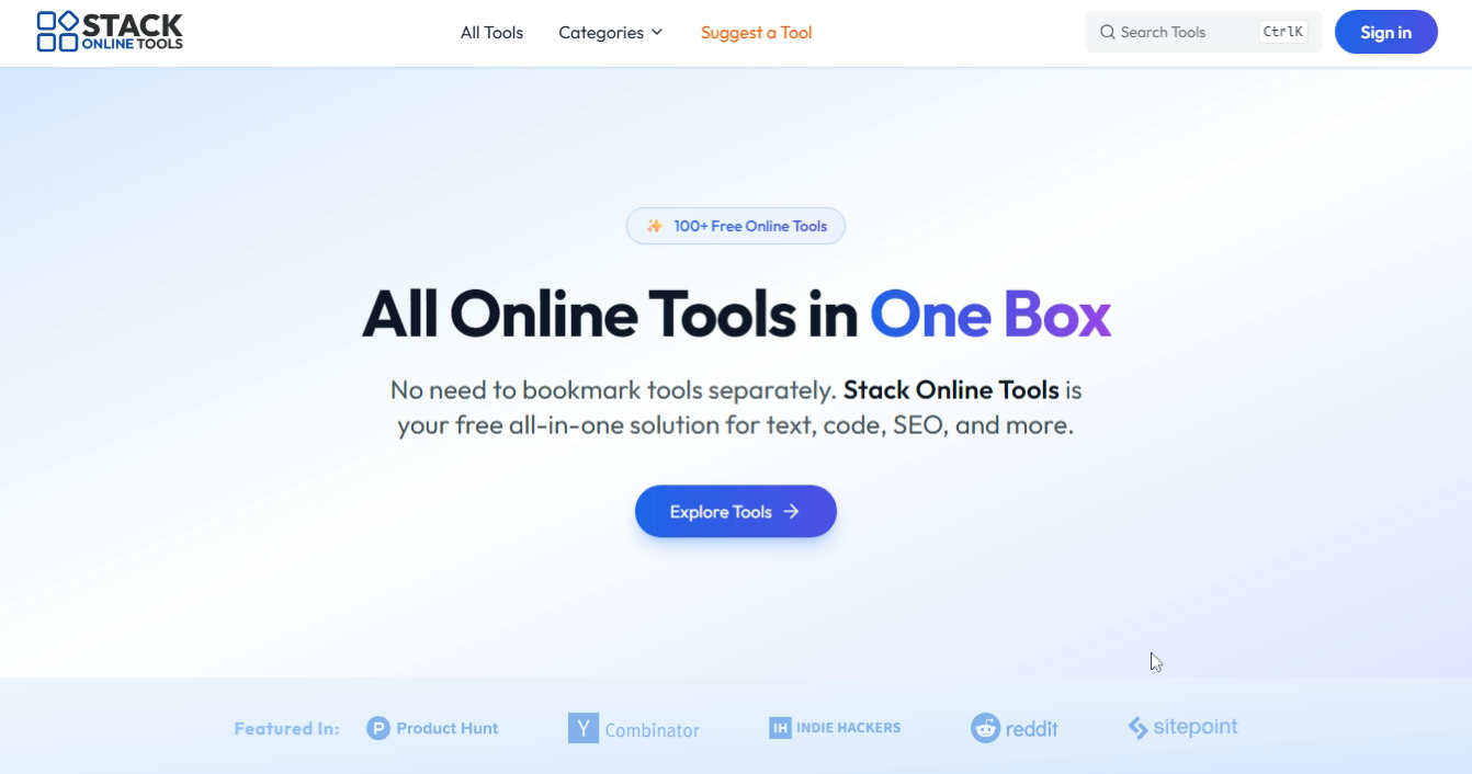 Stack Online Tools screenshot 1