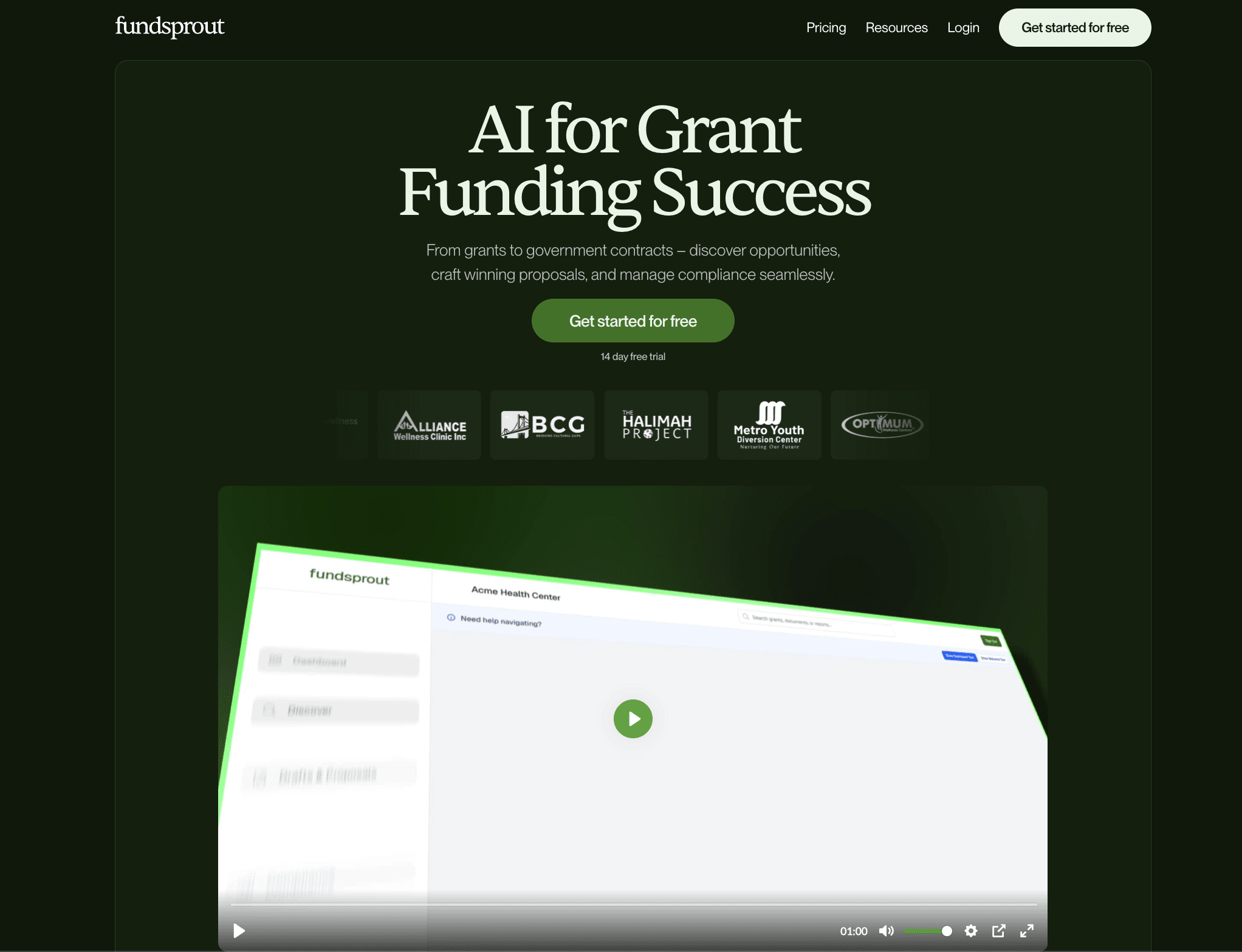 Fundsprout screenshot 2