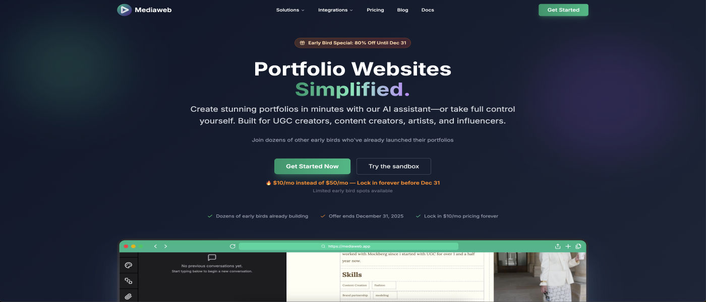 Mediaweb screenshot 1