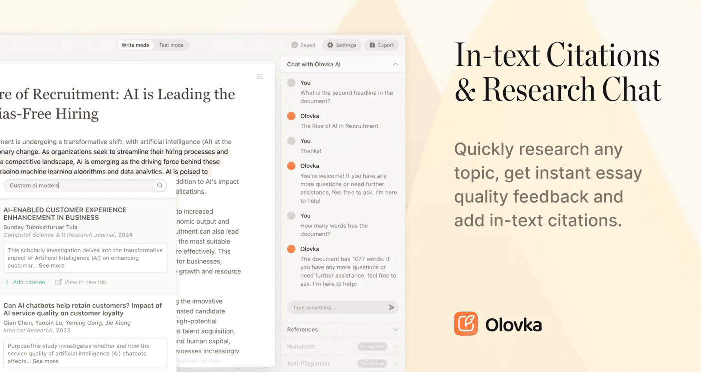 Olovka – AI Essay Writer screenshot 2
