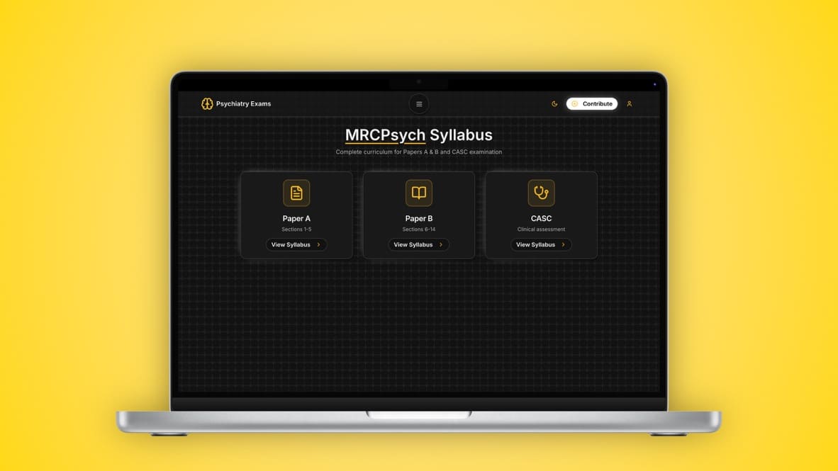 Psychiatry Exams screenshot 1