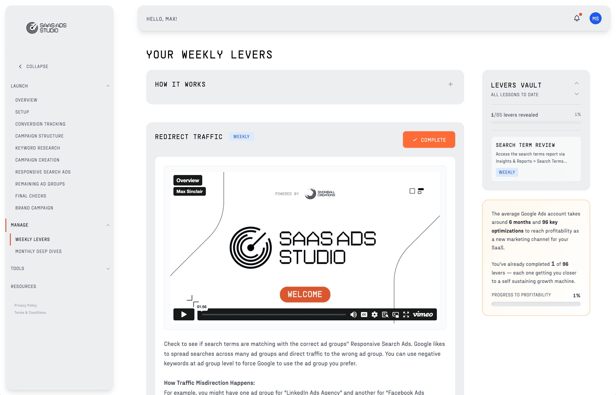 The SaaS Ads Studio screenshot 1