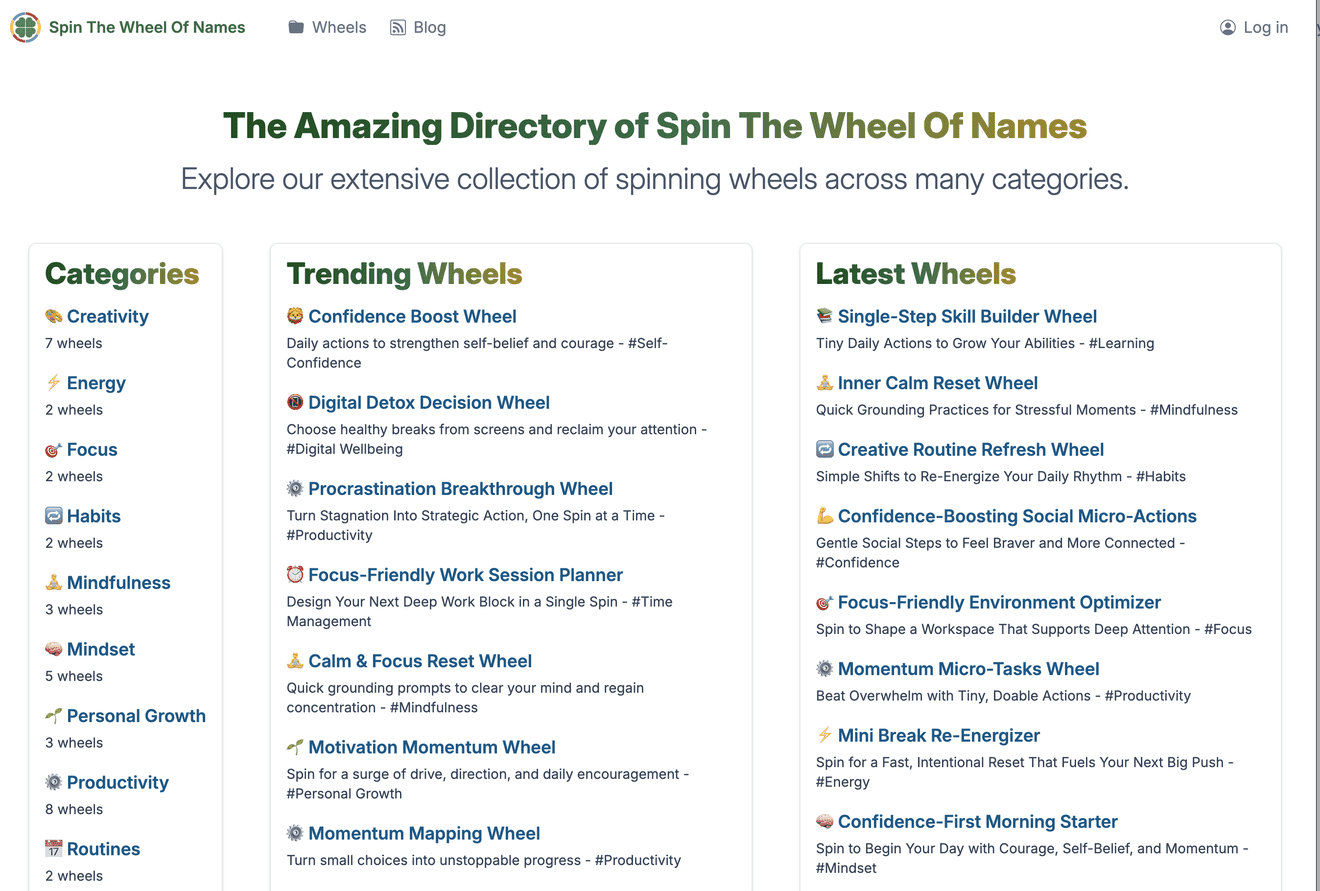 Spin The Wheel Of Names screenshot 1