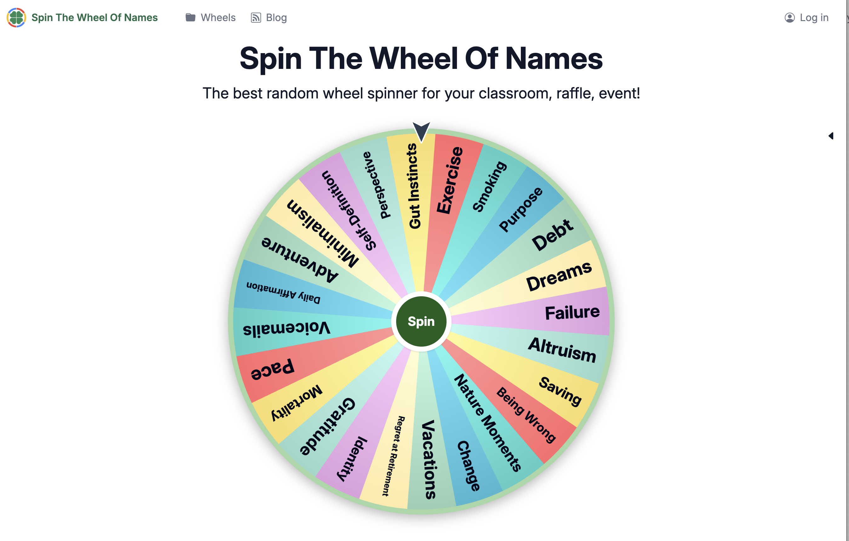 Spin The Wheel Of Names screenshot 2