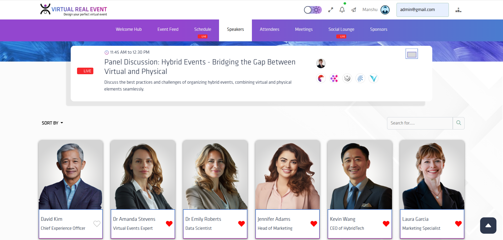 Virtual Real Event screenshot 1