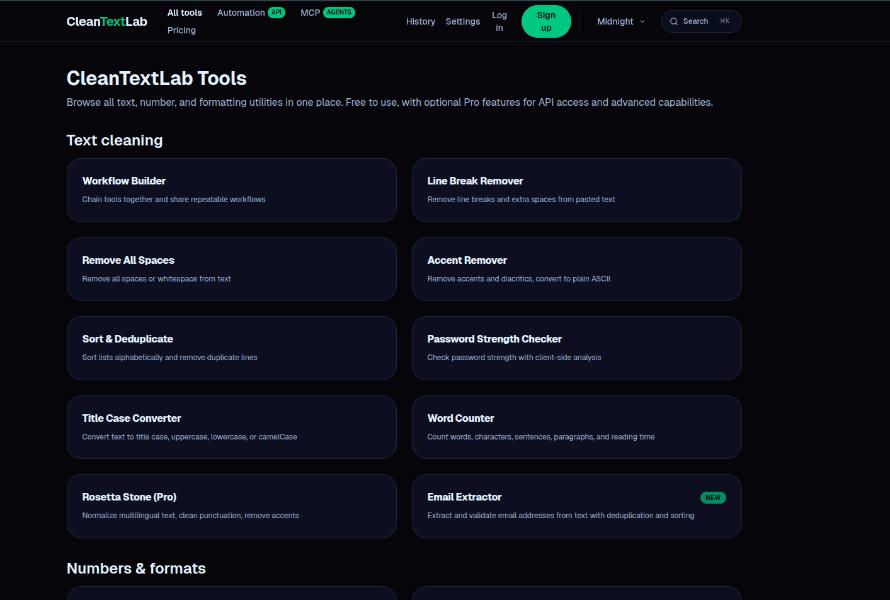CleanTextLab screenshot 1