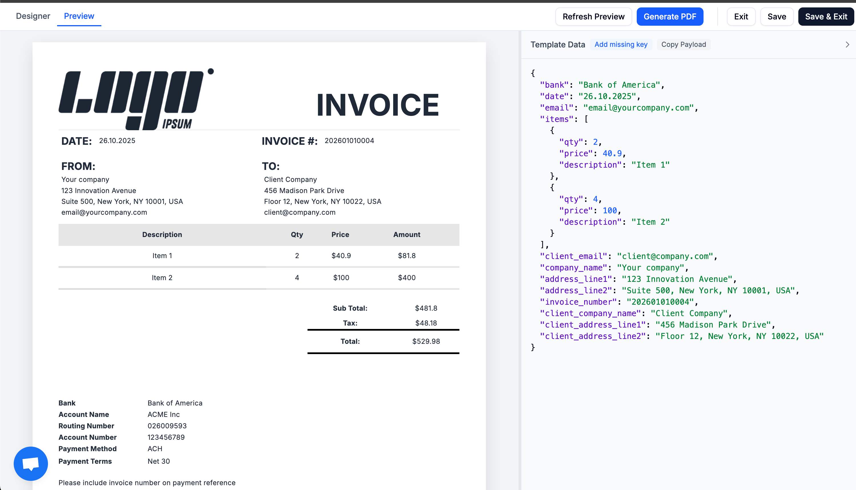 TemplateFox screenshot 2