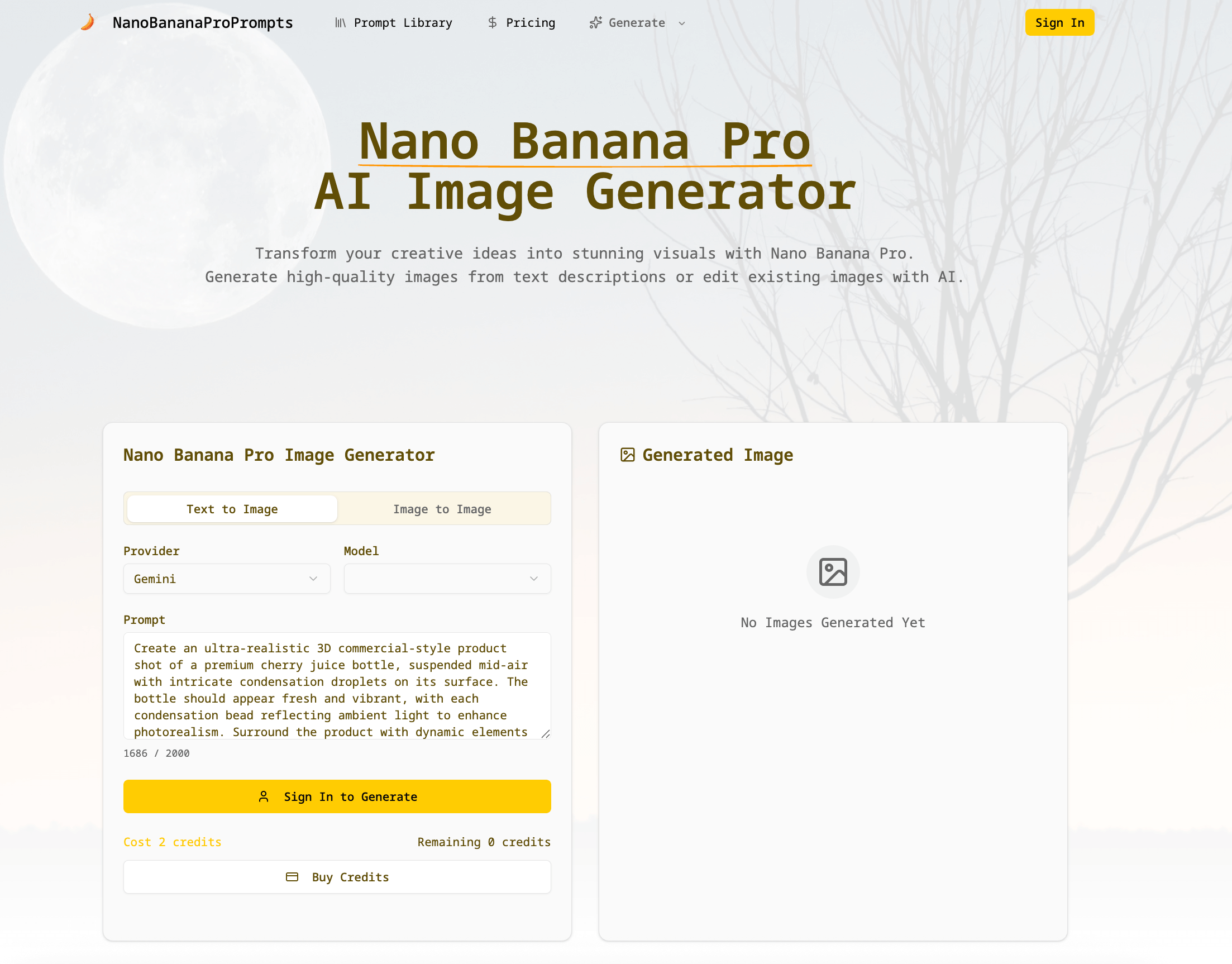 Nano Banana Pro Prompts screenshot 2
