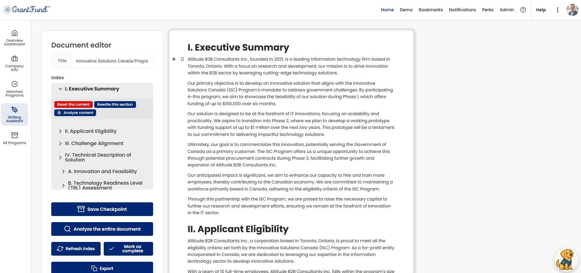 Grant Fund Pro screenshot 2