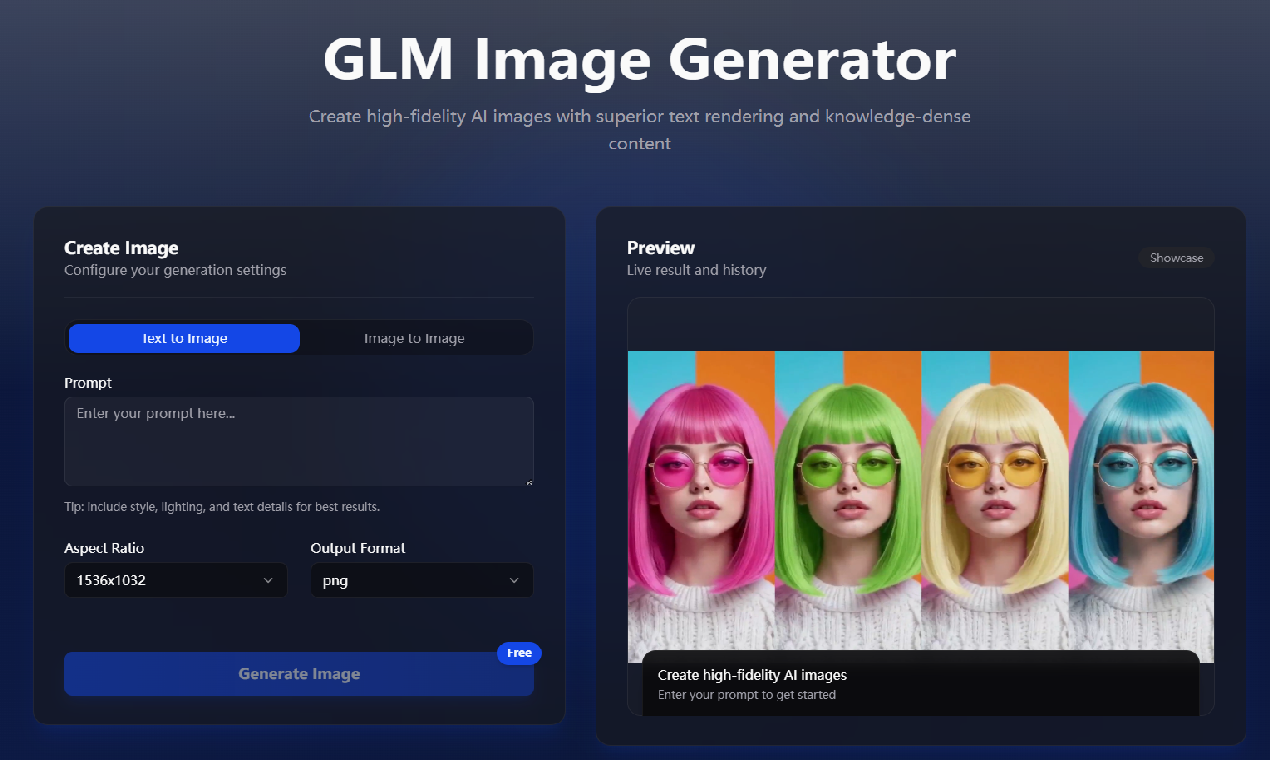 GLM Image AI screenshot 1