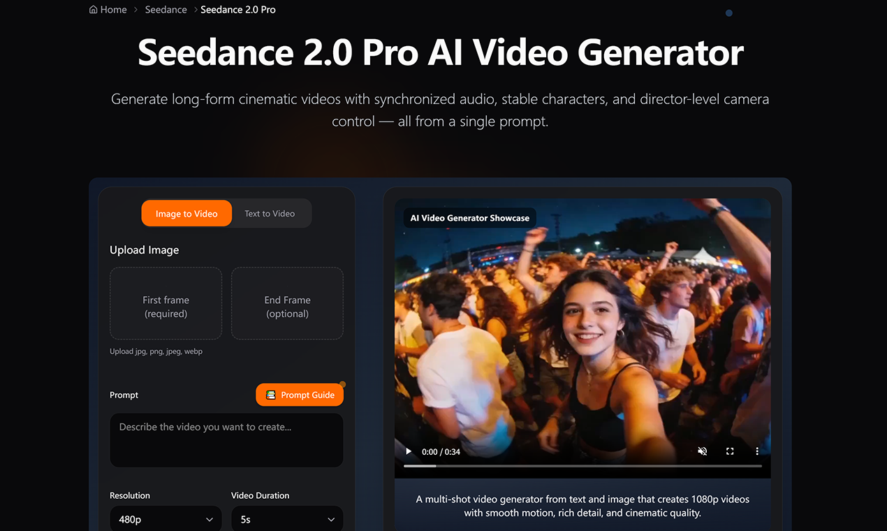 Seedance 2.0 Pro screenshot 1