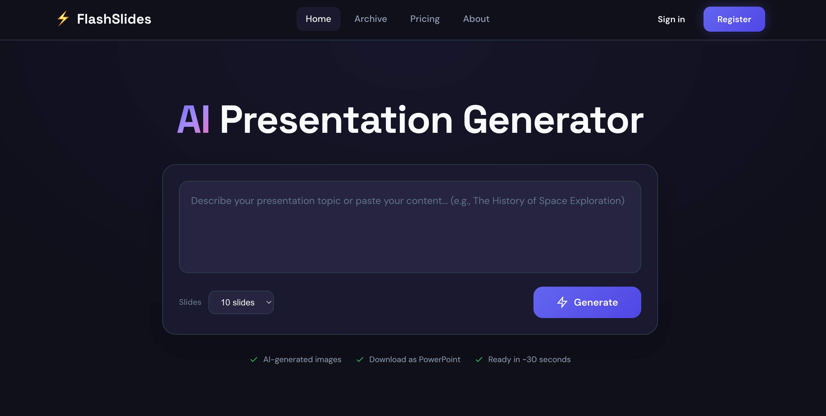 FlashSlides screenshot 1