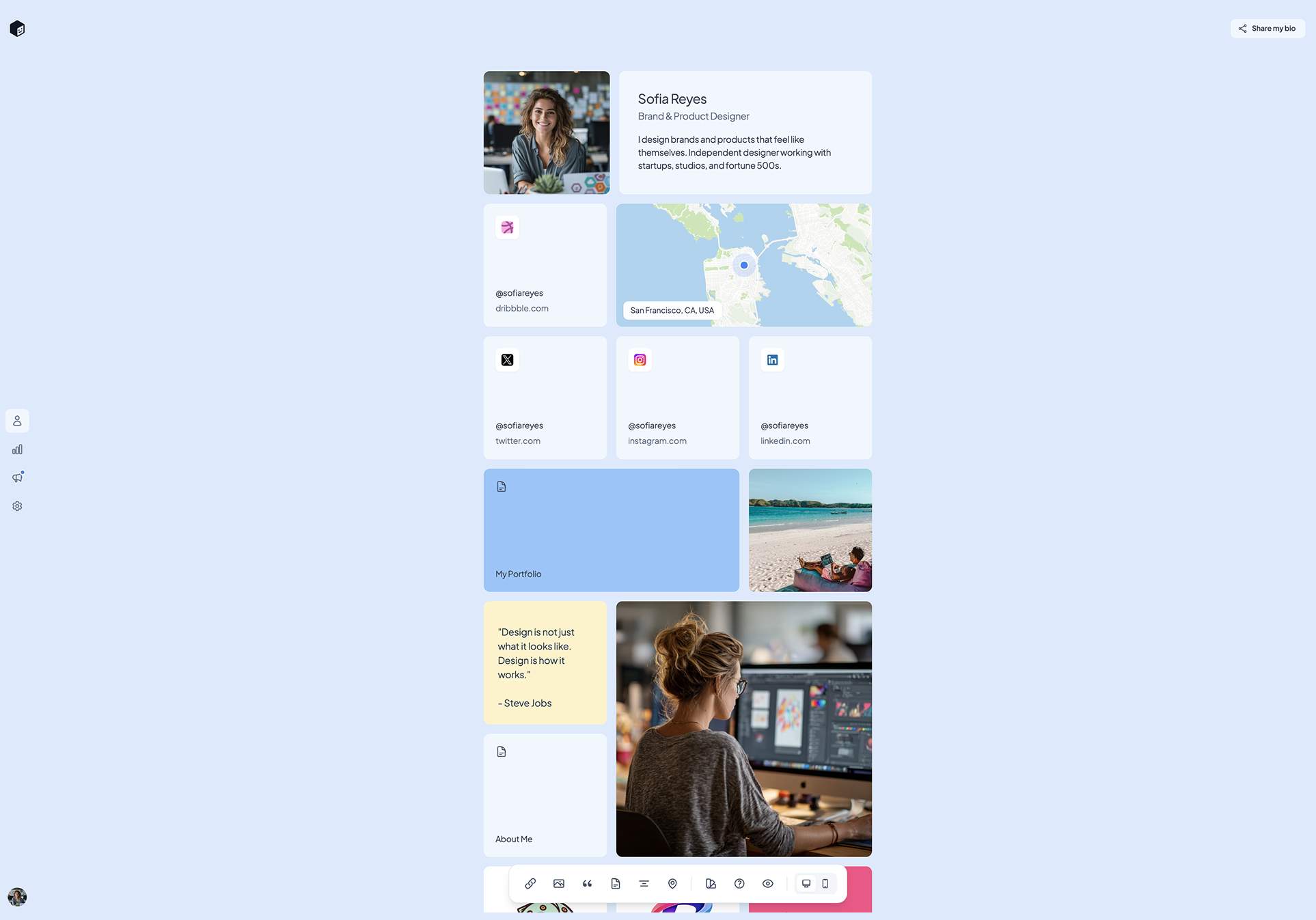 tini.bio screenshot 1