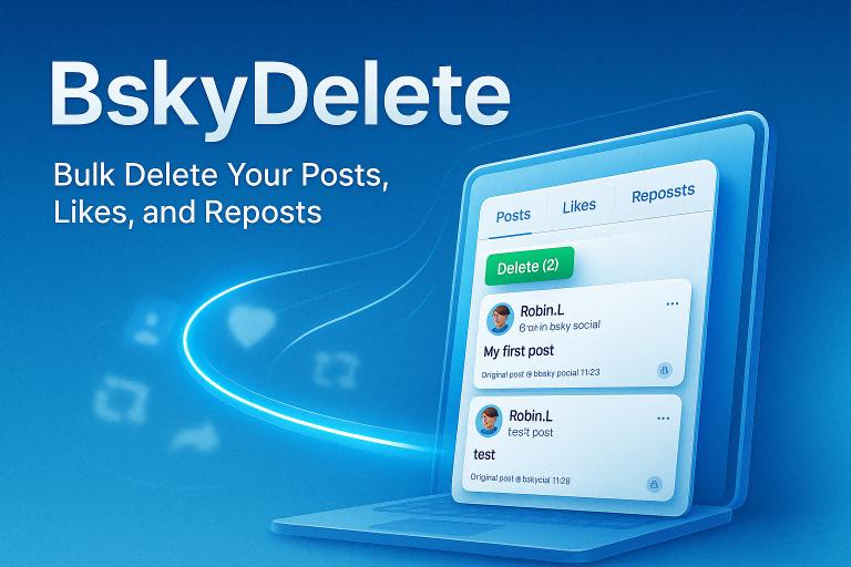 BskyDelete screenshot 1