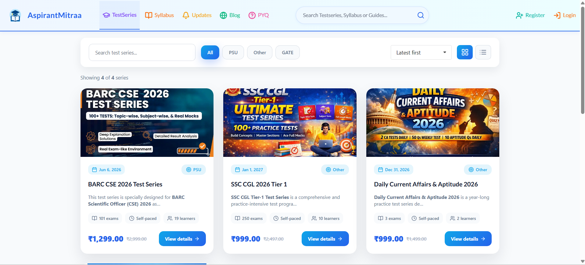 AspirantMitraa screenshot 1