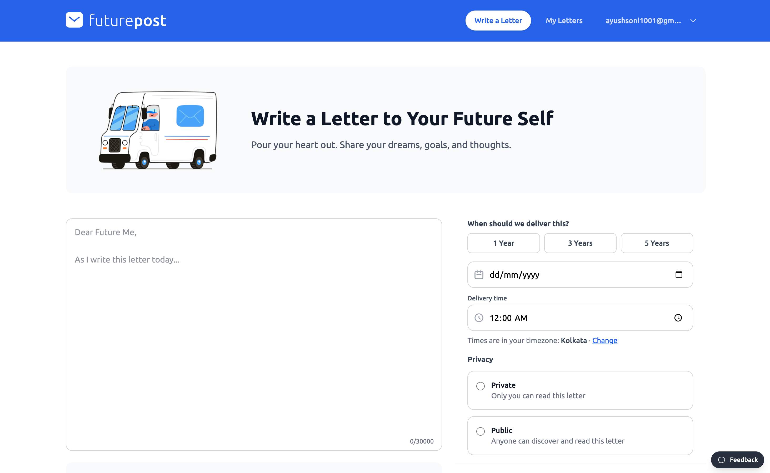 FuturePost screenshot 2