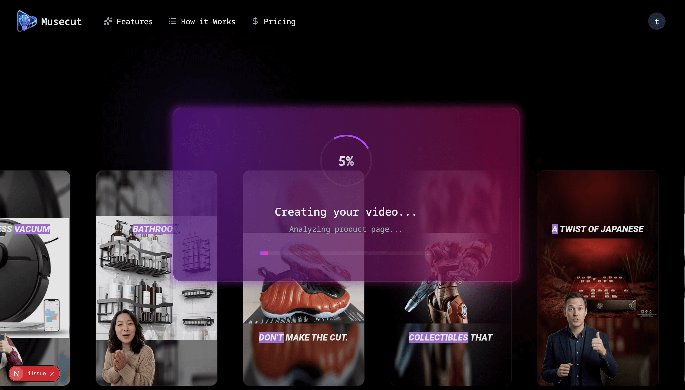 MuseCut - ai ad generator screenshot 2