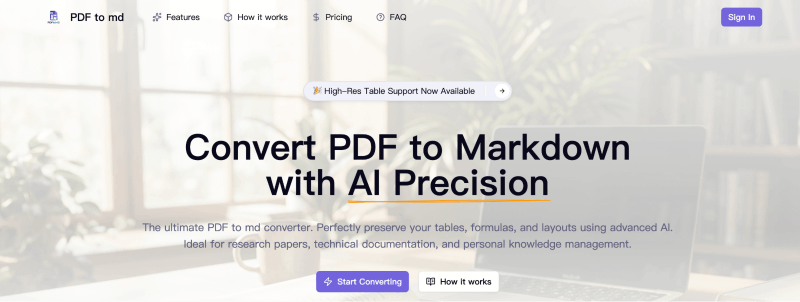 PDF to MD screenshot 1