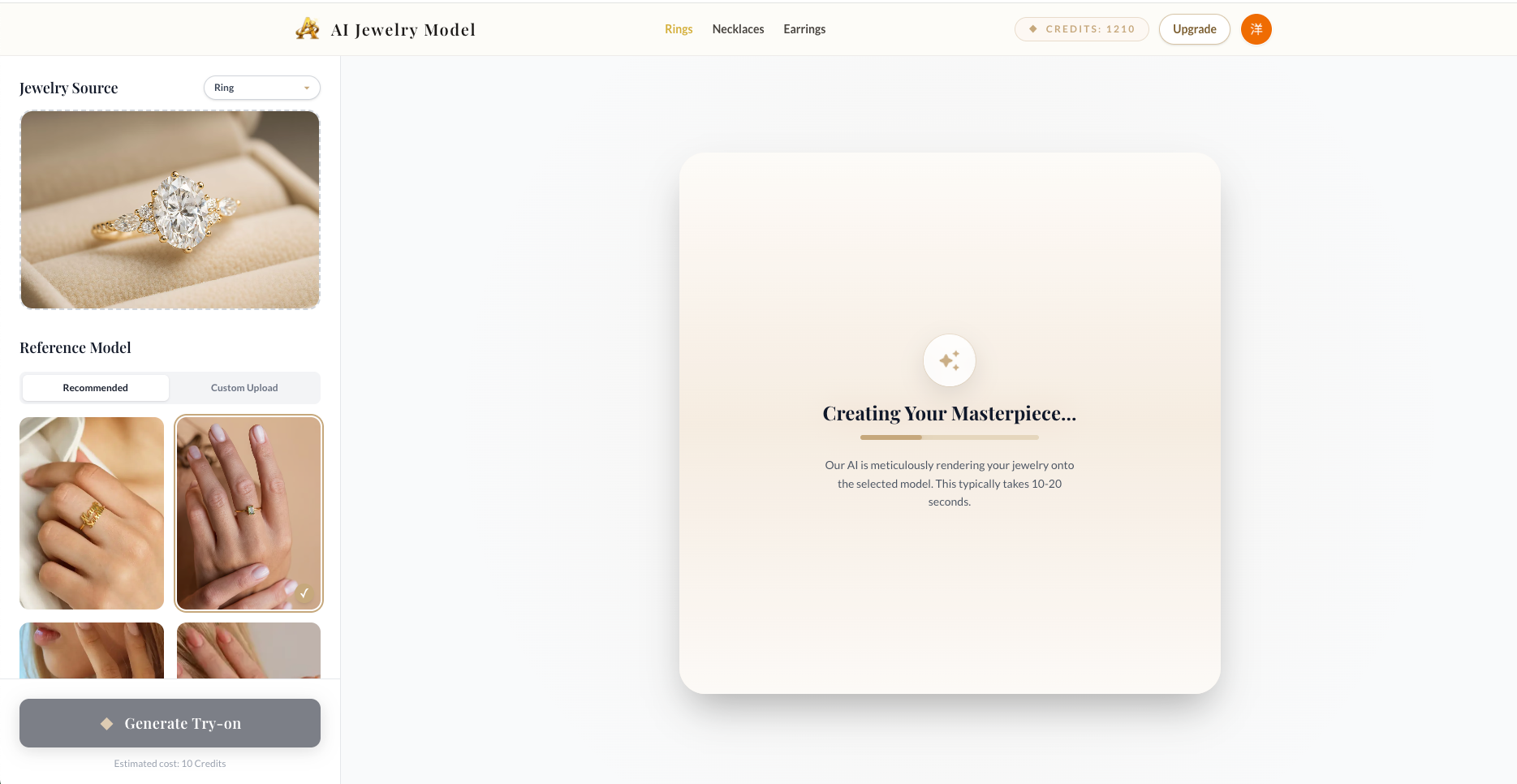 AI Jewelry Model screenshot 1
