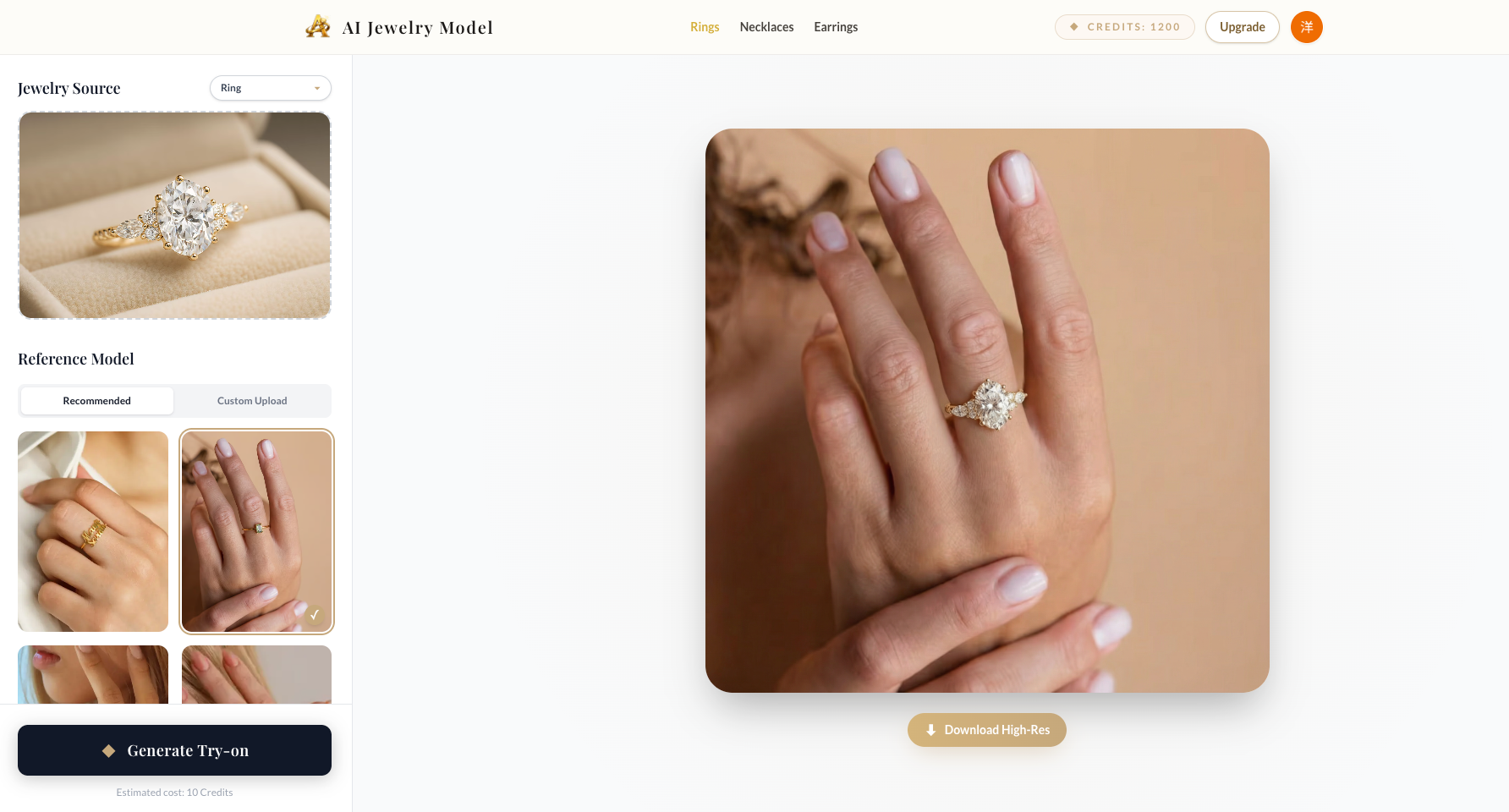 AI Jewelry Model screenshot 2