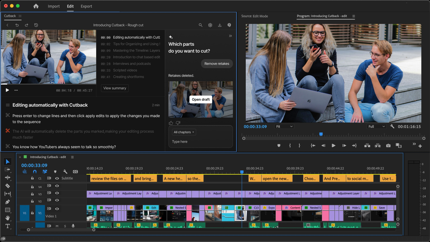 Premiere Assistant screenshot 1