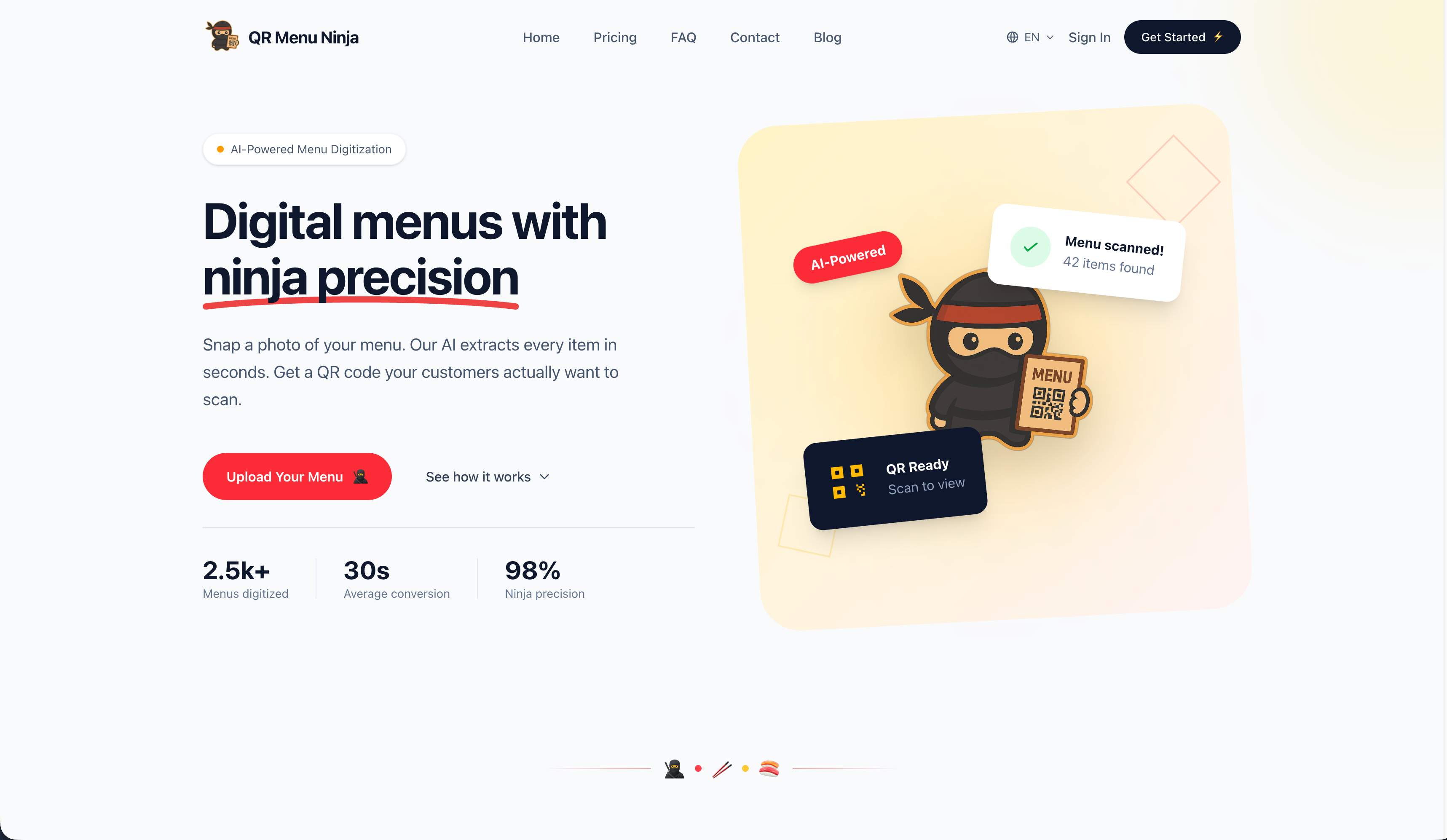 QR Menu Ninja screenshot 1
